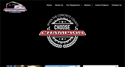 Desktop Screenshot of championconcretepump.com